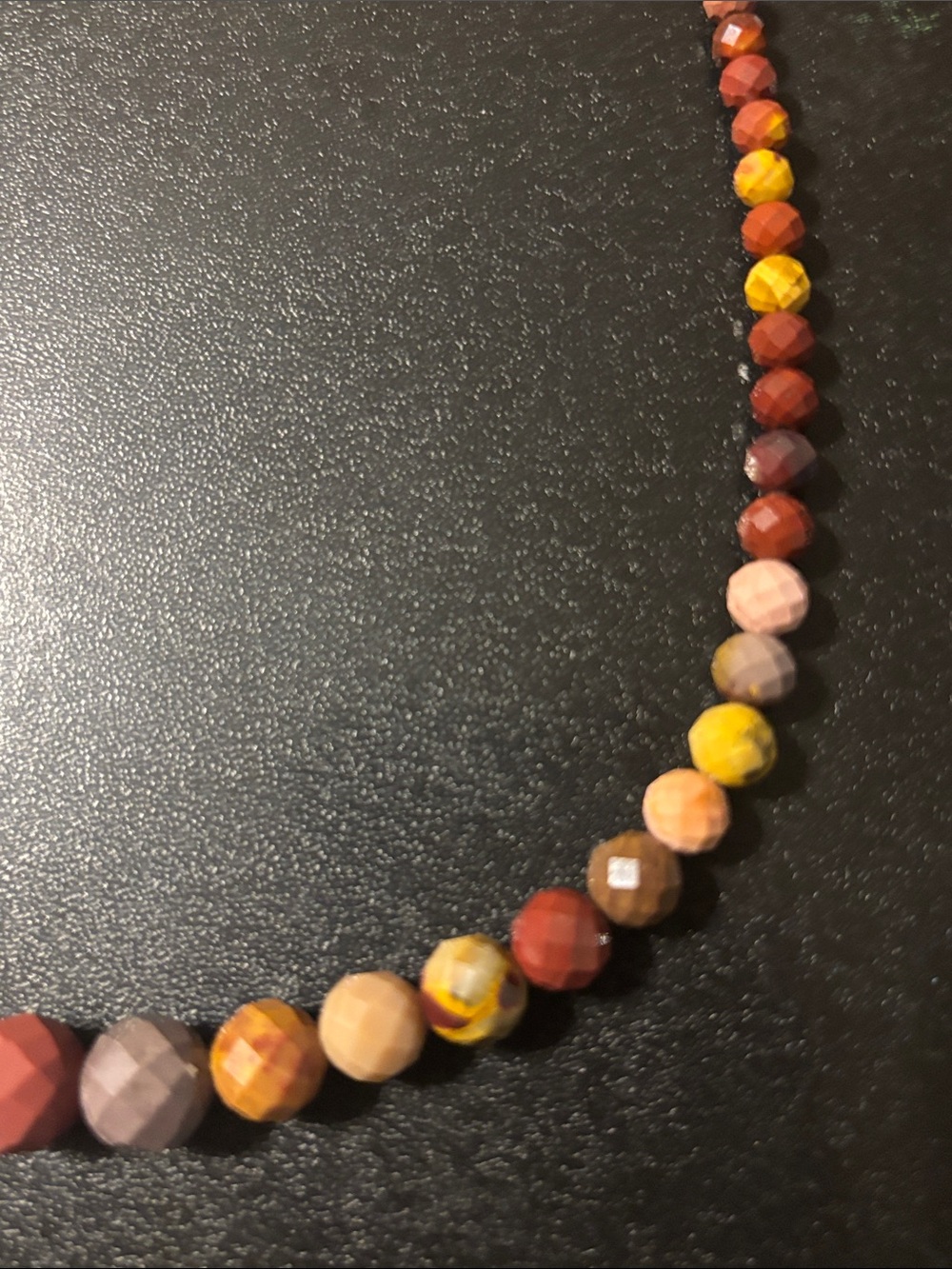 Jay King Multicolor Faceted Stone Bead Necklace - Yellow, Brown & Coral Earth - Picture 11 of 14